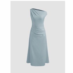 Elegant Light Blue Women's Dress